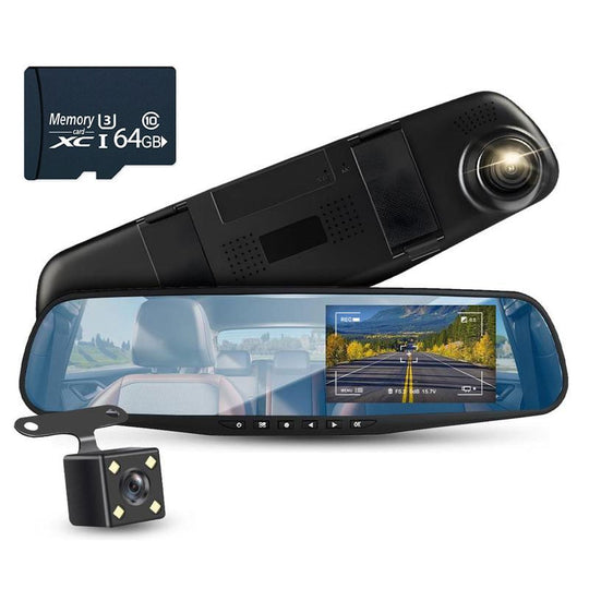 RoadScope | 140° Weitwinkel mit gestochen scharfer Rücksicht Dashcam + 64G TF-Karte Decorique.de