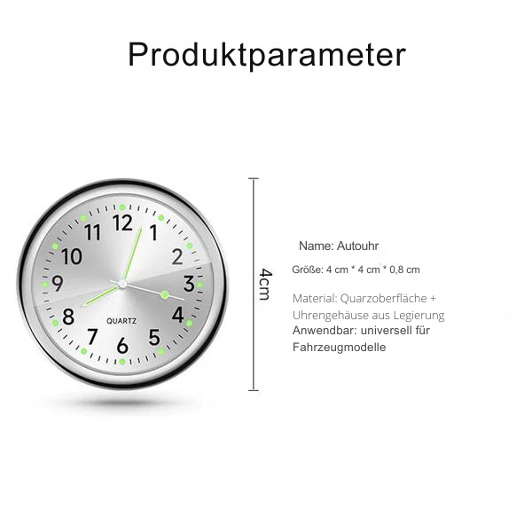 RoadTime | Fahrzeuguhr – Leuchtend, Robust & Präzise Decorique.de