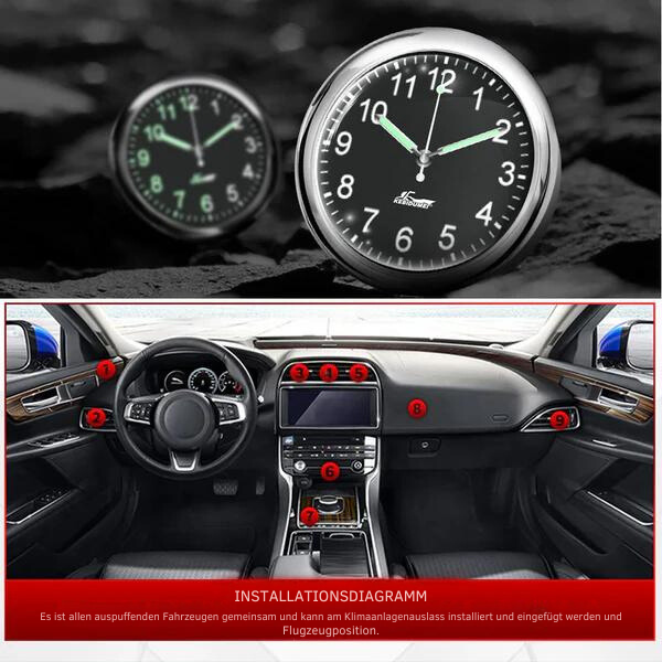 RoadTime | Fahrzeuguhr – Leuchtend, Robust & Präzise Decorique.de