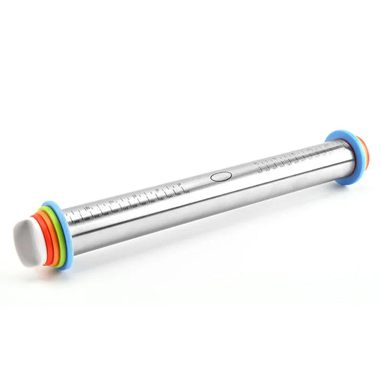 RollPro| Verstellbares Nudelholz mit Ringen Decorique.de