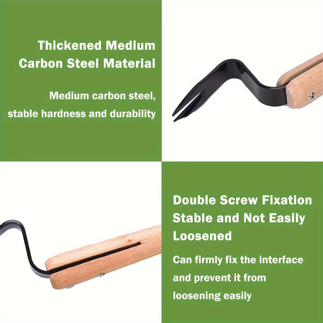 RootRipper | Unkrautstecher aus Edelstahl mit Holzgriff Decorique.de