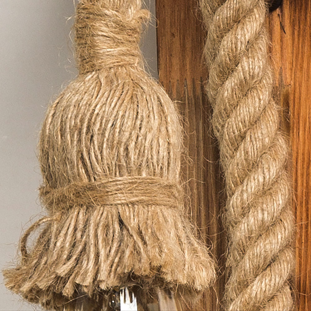 RopeBeam | Wandleuchte aus Holz und Seil Decorique.de