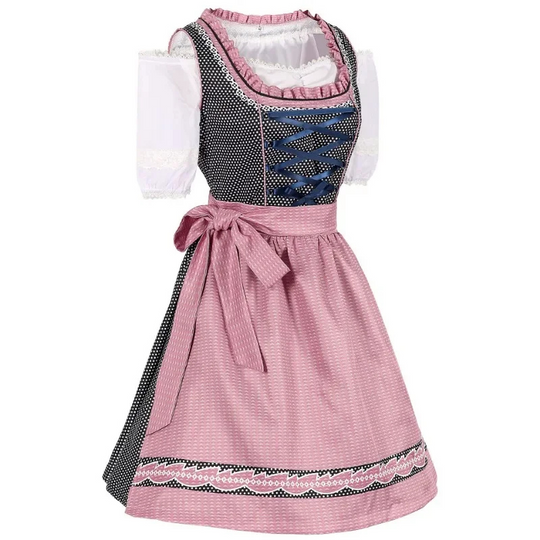 Rosental | Damen Rosa Oktoberfest Dirndl Kleid Decorique.de