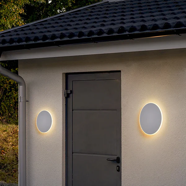 RoundLume | Außenwandleuchte – Minimalistisches Design mit LED-Technologie Weiß WhiteLight Decorique.de