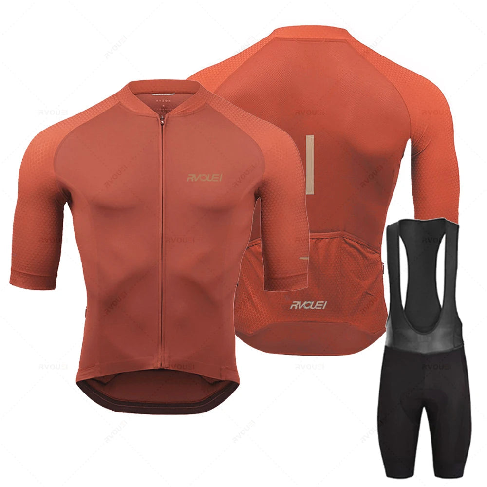 Rovan | Herren Radsport Trikot Set – Komfort & Performance Orange Decorique.de