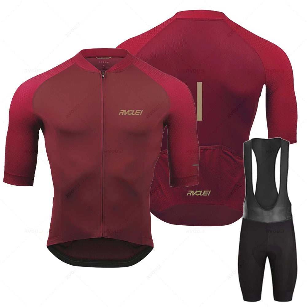 Rovan | Herren Radsport Trikot Set – Komfort & Performance Rot Decorique.de