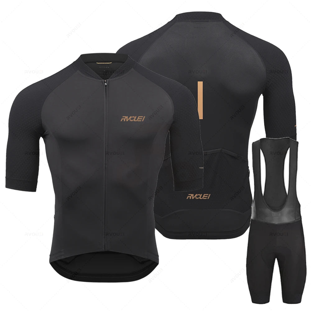 Rovan | Herren Radsport Trikot Set – Komfort & Performance Schwarz Decorique.de