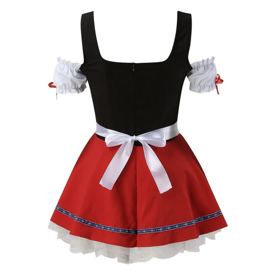 RubinHerz | Damen-Dirndl – Mini Rot Oktoberfest Dirndl Kleid Decorique.de