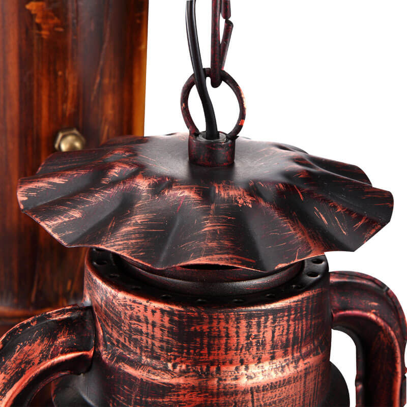 RusticRein | Antike Pferde-Wandleuchte aus Eisen & Glas Decorique.de