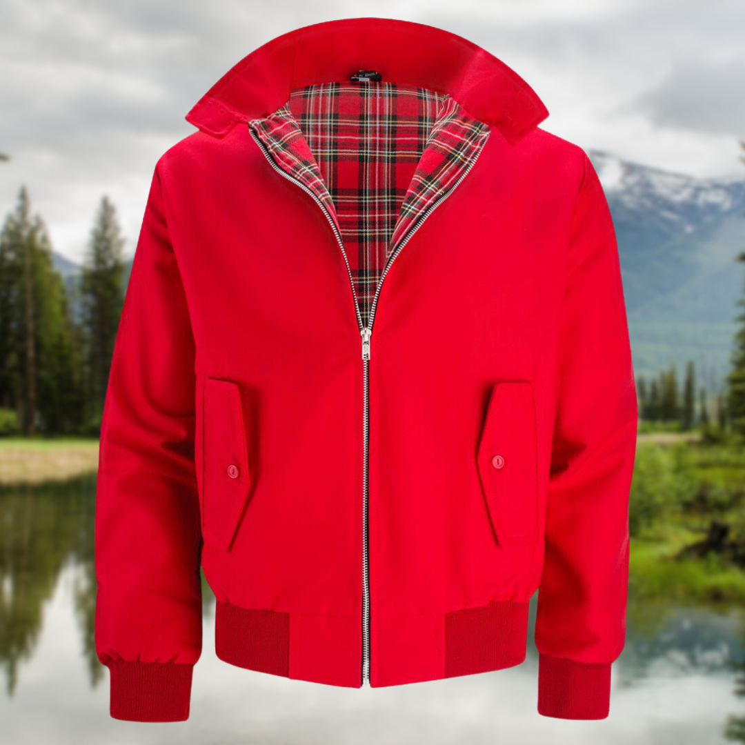 Ryder | Stilvolle Harrington-Jacke – Zeitlos & Vielseitig Rot Decorique.de