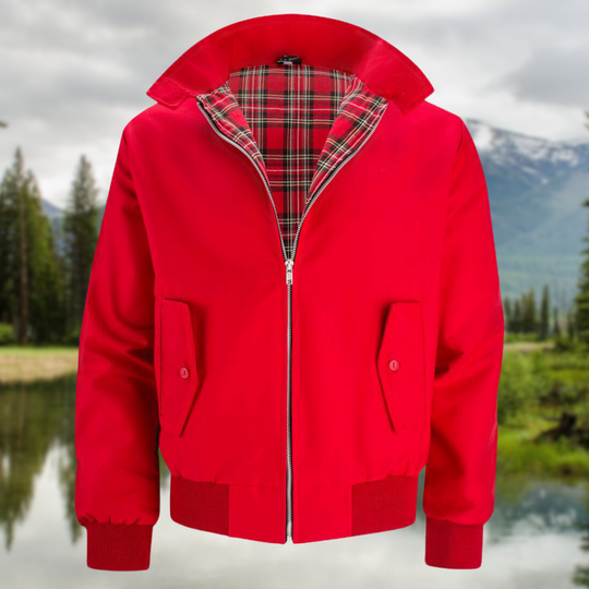 Ryder | Stilvolle Harrington-Jacke – Zeitlos & Vielseitig Rot Decorique.de
