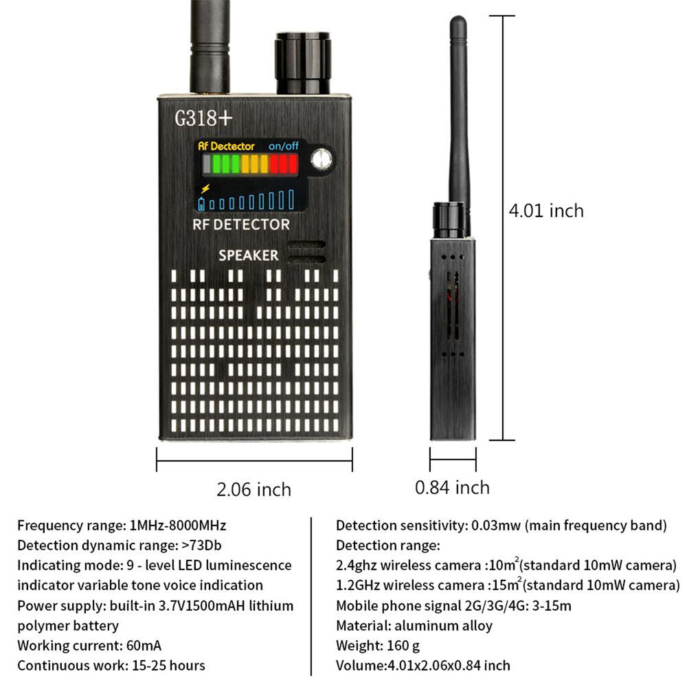 Lorenzo | Spionage-Signaldetektor – Hochpräzise Überwachungstechnologie-4