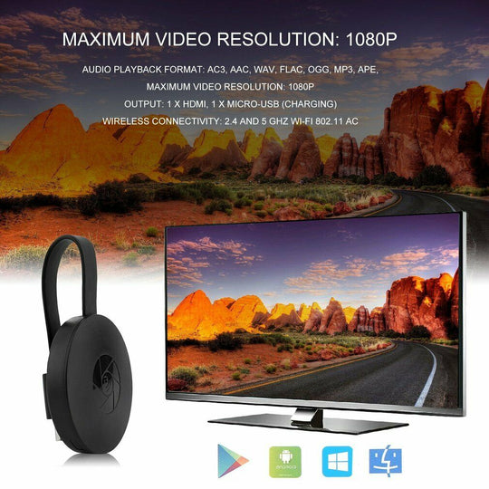 MediaBeam | Kabelloser Display-Adapter – Für TV, Monitor & Präsentationen