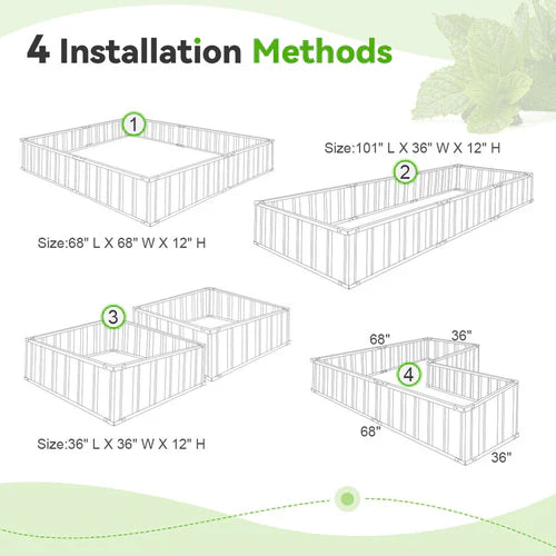GrowBox | Robustes Hochbeet aus Stahl für Gemüse & Blumen
