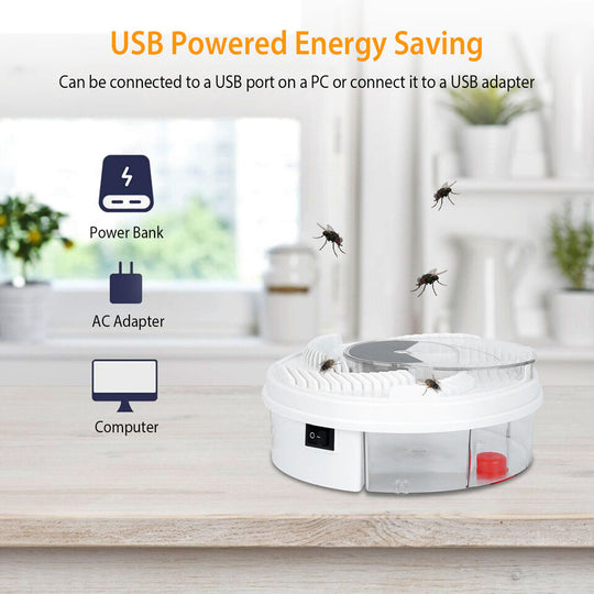 InsectAway | Elektrischer Fliegenfalle Silent USB-gestützt und Automatisch