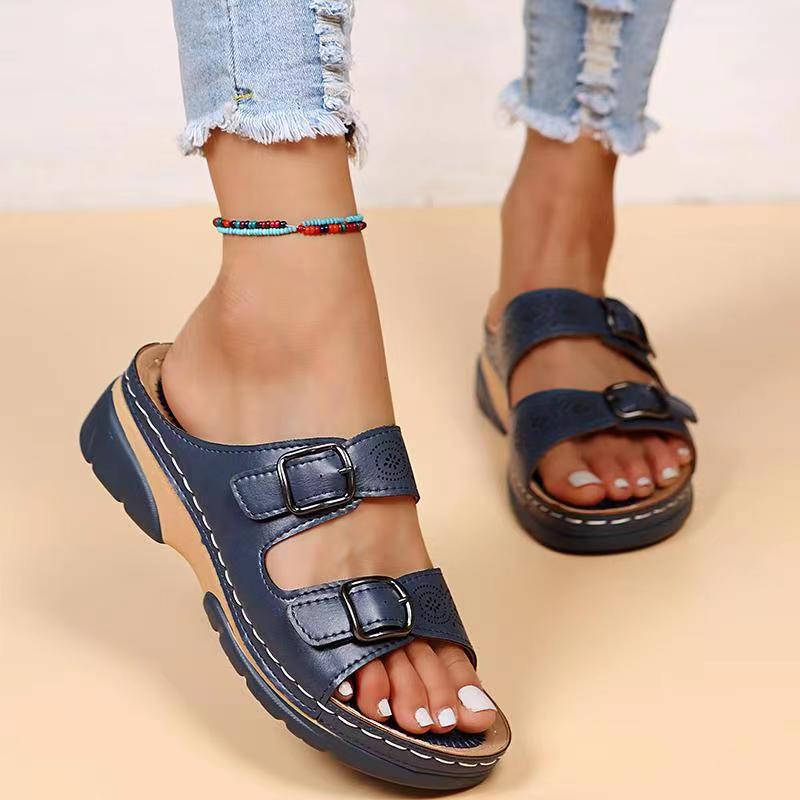 Sadie | Orthopädische Komfort-Sandalen | Damen Blau Decorique.de