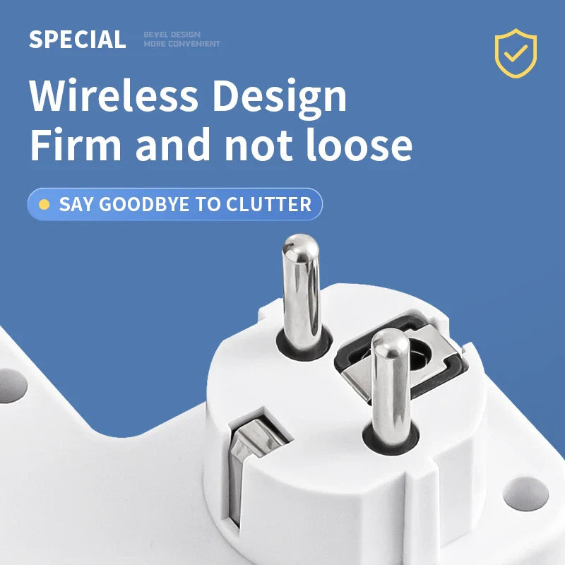 SafeCharge | Power Strip - Überlastungsschutz + USB & Schalter Decorique.de