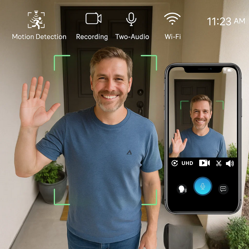 SafeDoor | Video-Türklingel – WLAN-Verbindung & Abofreie Nutzung Decorique.de