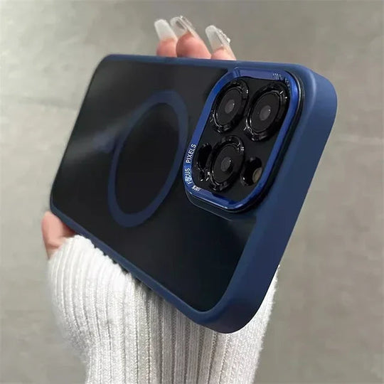 SafeGuard Case | Stoßfeste Magnetische iPhone-Hülle für maximalen Schutz Marineblau Decorique.de