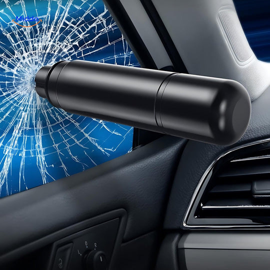 SafeKey | 2-in-1 Notfallwerkzeug | Glasbrecher & Gurtschneider - 1+1 FREE Decorique.de