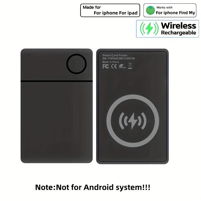 SafeTrace | Karten-Tracker – Ultra-Slim & Wiederaufladbar RSH-icard02-Schwarz Decorique.de