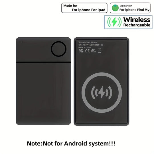 SafeTrace | Karten-Tracker – Ultra-Slim & Wiederaufladbar RSH-icard02-Schwarz Decorique.de