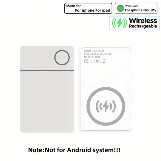 SafeTrace | Karten-Tracker – Ultra-Slim & Wiederaufladbar RSH-icard02-Weiß Decorique.de