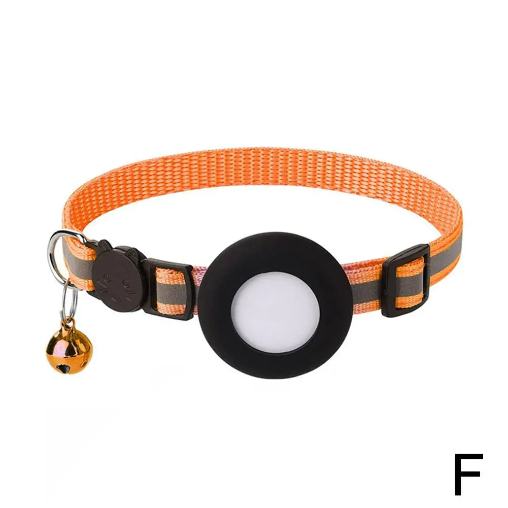 SafeWhisker | Katzenhalsband mit Reflex & Kontakttag Orange Decorique.de