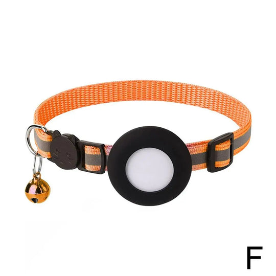 SafeWhisker | Katzenhalsband mit Reflex & Kontakttag Orange Decorique.de