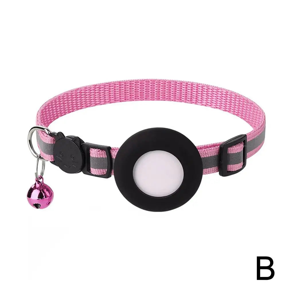 SafeWhisker | Katzenhalsband mit Reflex & Kontakttag Rosa Decorique.de