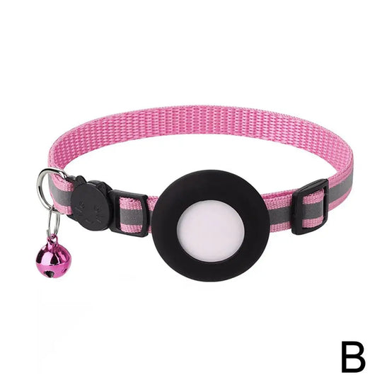 SafeWhisker | Katzenhalsband mit Reflex & Kontakttag Rosa Decorique.de