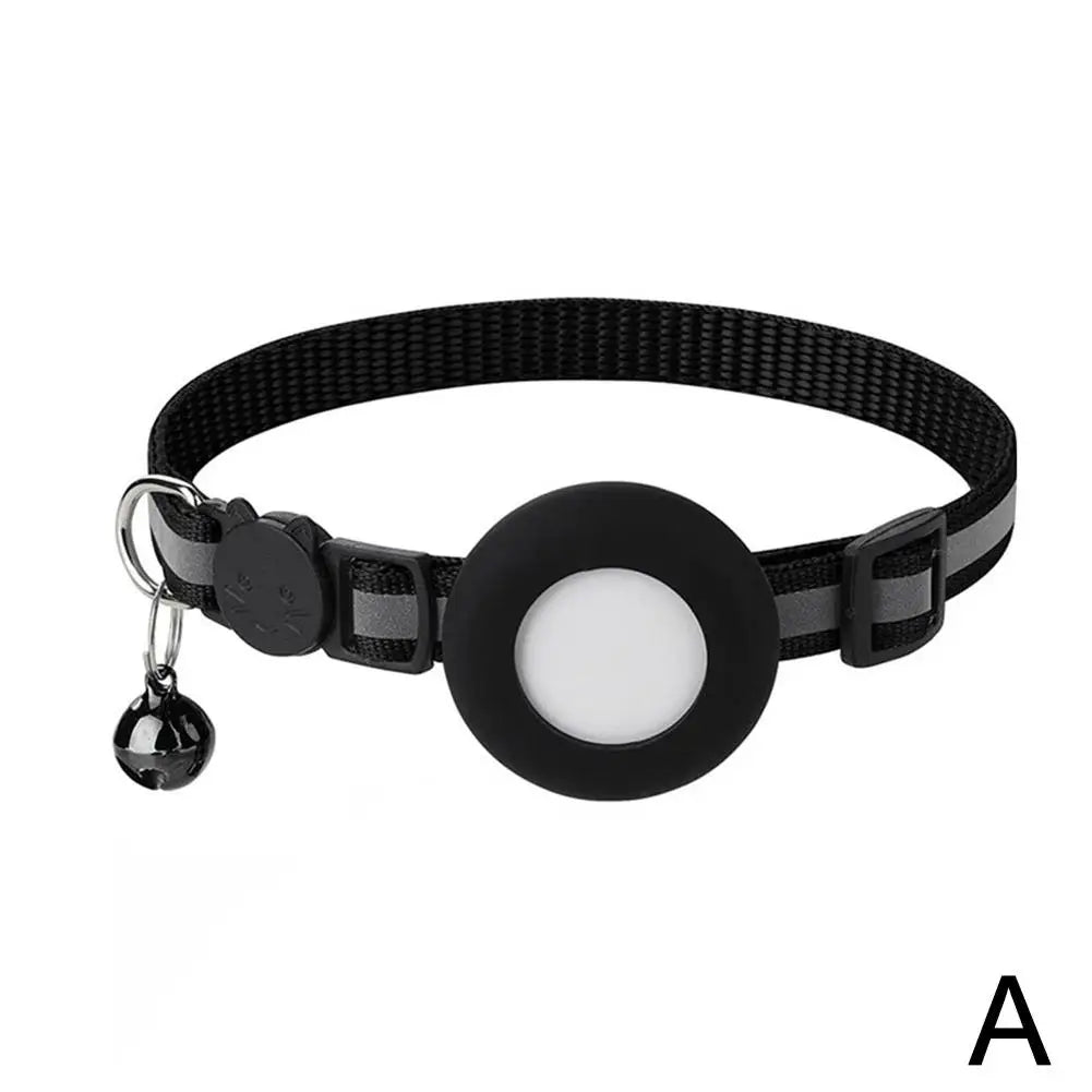 SafeWhisker | Katzenhalsband mit Reflex & Kontakttag Schwarz Decorique.de