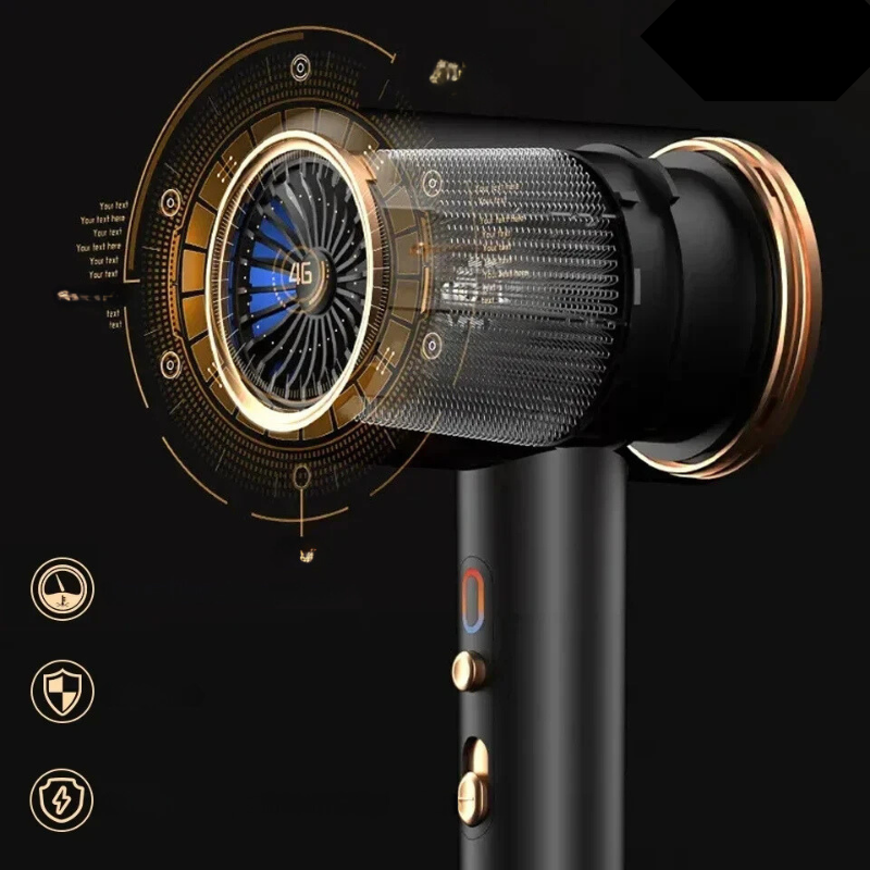 SalonPro | Hochleistungshaartrockner & Bürste mit doppelter Temperatur Decorique.de