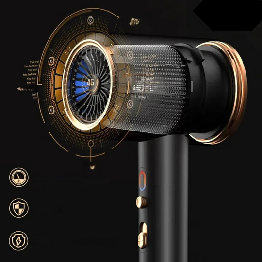 SalonPro | Hochleistungshaartrockner & Bürste mit doppelter Temperatur Decorique.de