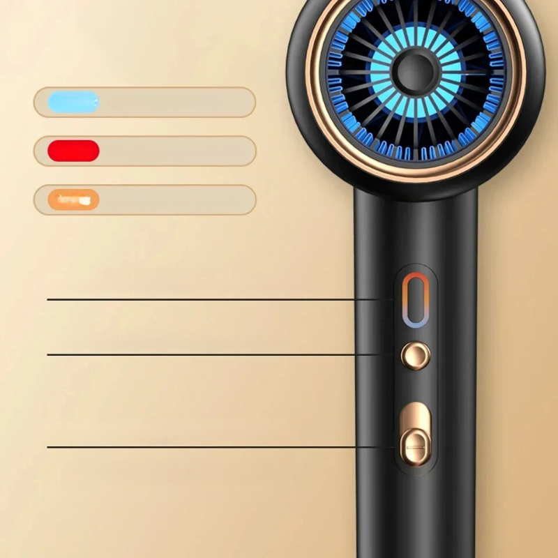 SalonPro | Hochleistungshaartrockner & Bürste mit doppelter Temperatur Decorique.de