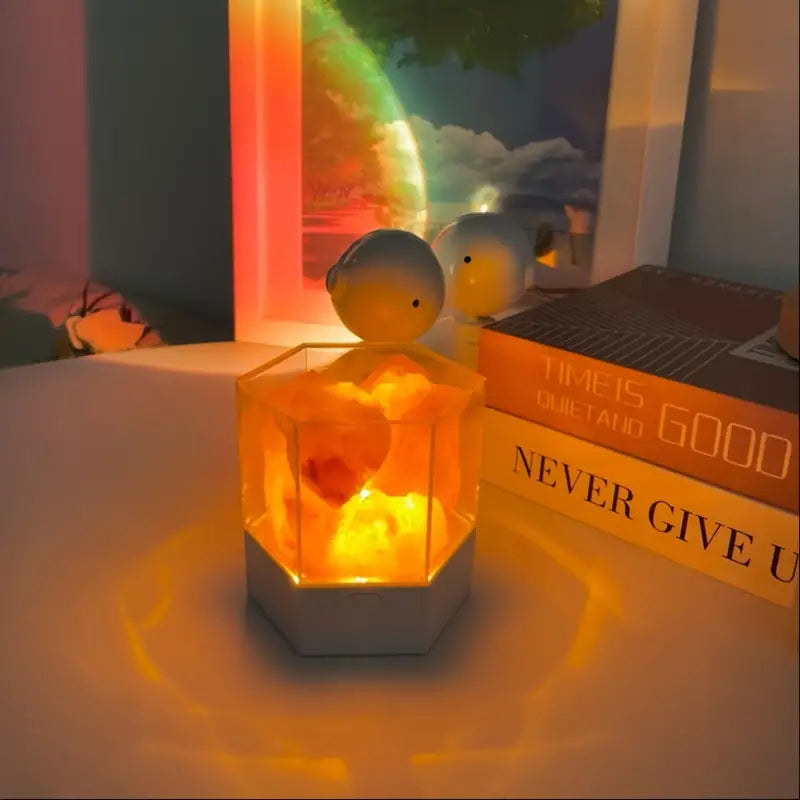 SaltLuxe | Strahlende & Luxuriöse Salzsteinlampe Decorique.de