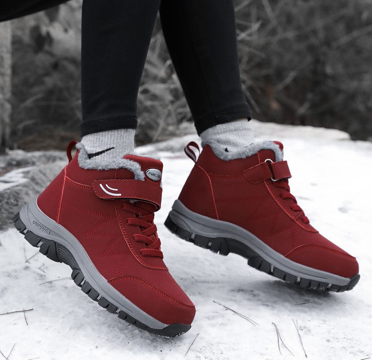 Sara | Wasserdichte Schneestiefel für Damen Rot Decorique.de