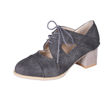 Savannah | Stilvolle Orthopädische Lederschuhe | Damen Grau Decorique.de