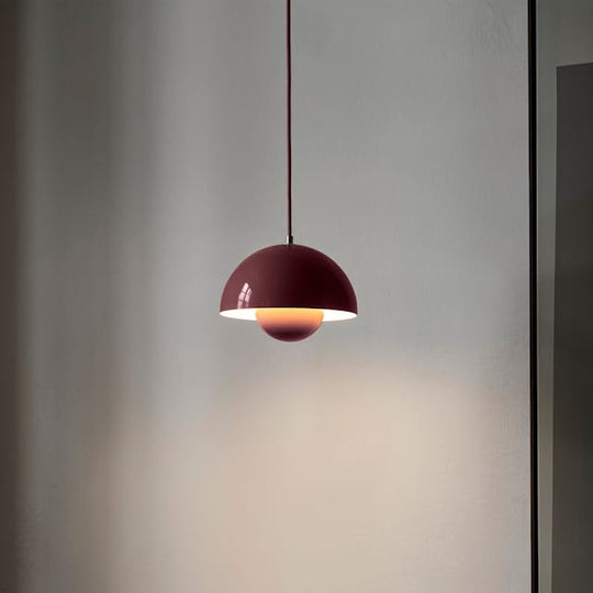 ScandiLight | Elegante Skandinavische Deckenlampe Weinrot Decorique.de