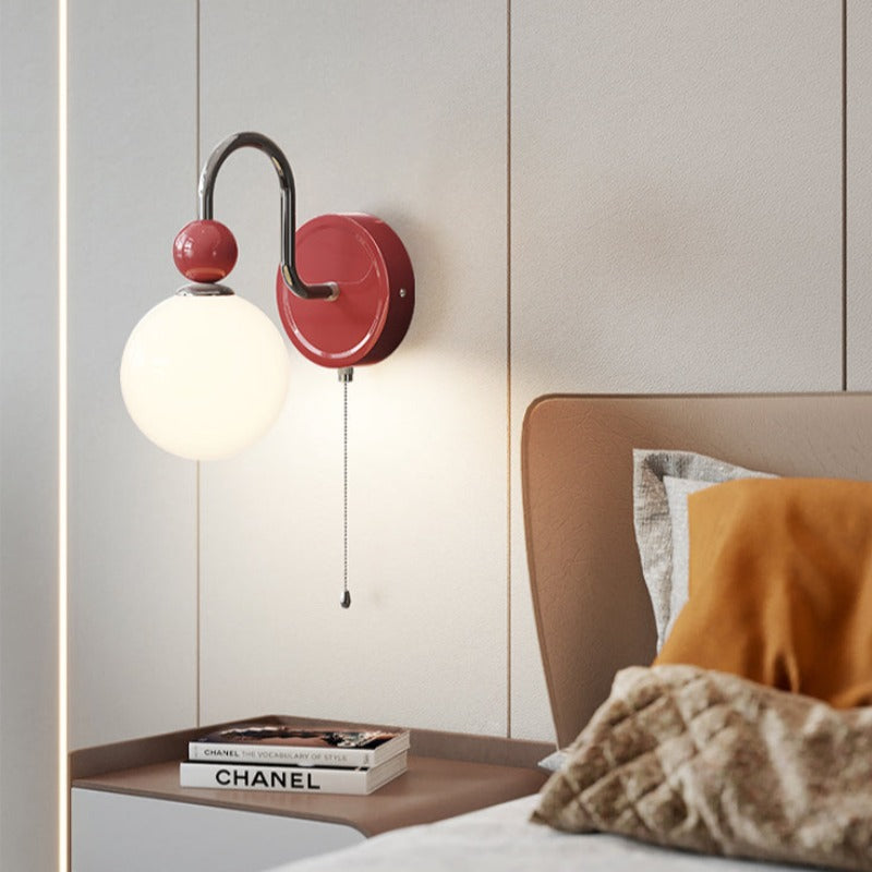ScarletSphere | Stilvolle & moderne Wandleuchte Rot Decorique.de