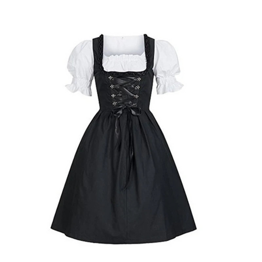 Schwarzperle | Damen-Dirndl – Elegant & Zeitlos Schwarz Decorique.de