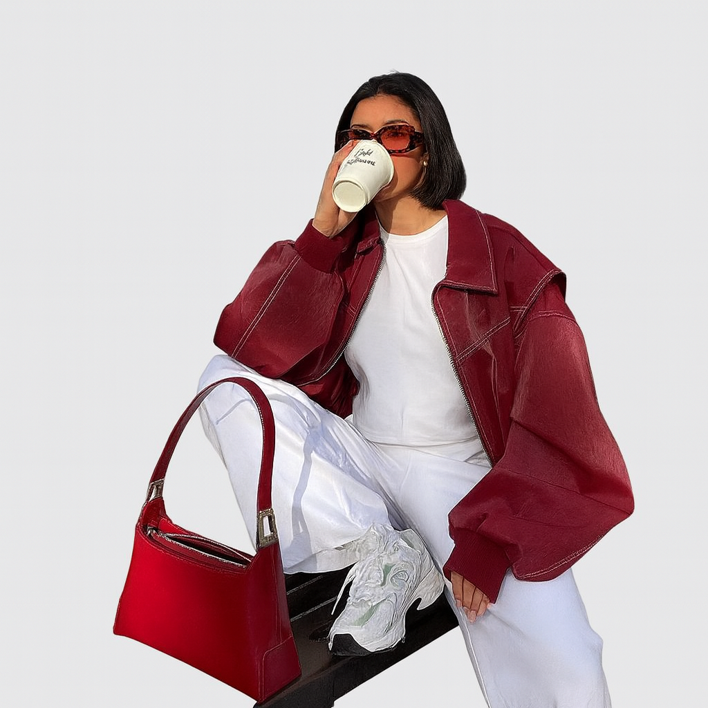 Selvya | Übergroße Jacke aus veganem Leder – Modern & Statement Decorique.de