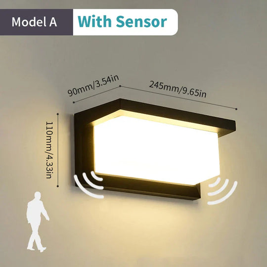 SenseGlow | Intelligente LED-Wandleuchte mit Bewegungssensor Radar-Sensor Decorique.de