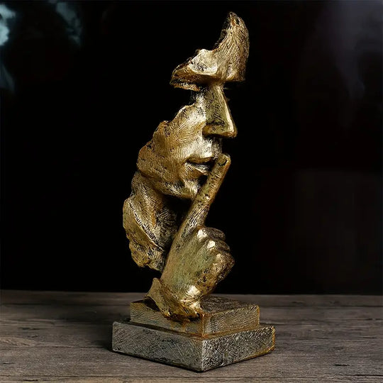 SerenitySculpt | Retro & Kreativ Stille Mand Statue Decorique.de