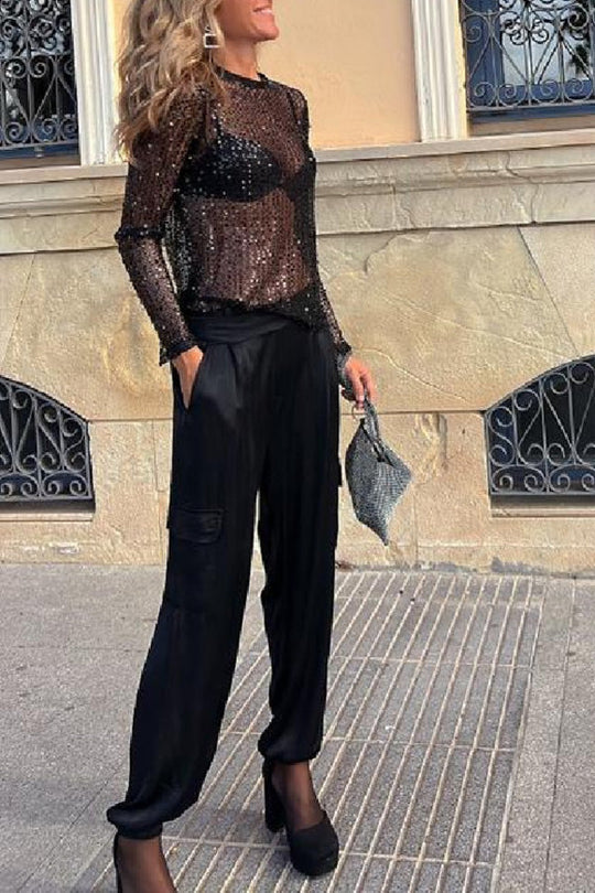 Serenya | Paillettenbluse – Glanz & Eleganz Decorique.de