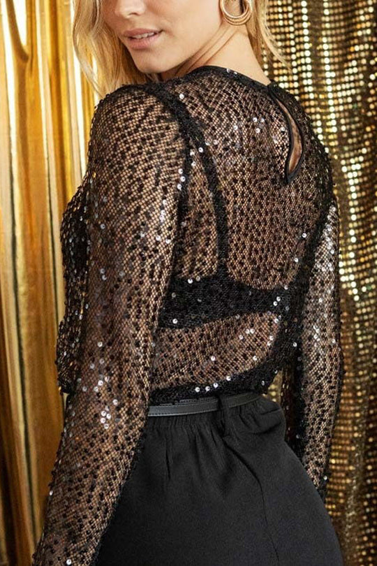Serenya | Paillettenbluse – Glanz & Eleganz Decorique.de