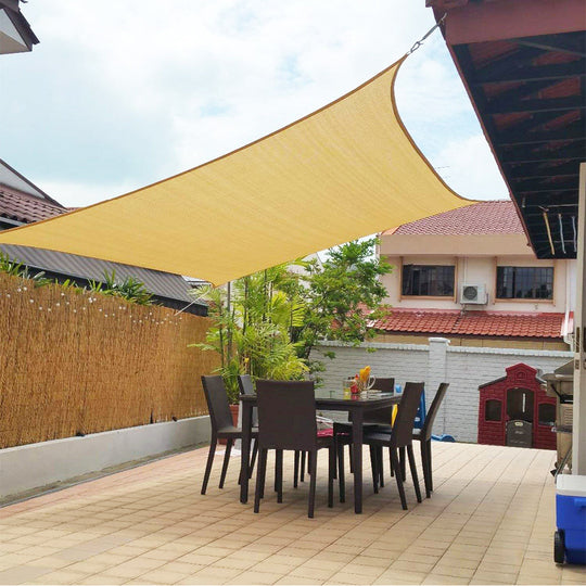 ShadeGuard | Wasserabweisendes Sonnensegel für Balkon und Terrasse Beige Decorique.de
