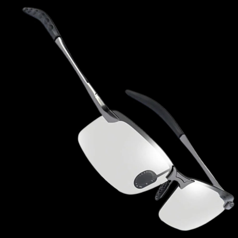 ShadeShift | Photochrome UV-Sonnenbrille für Männer Silber Decorique.de