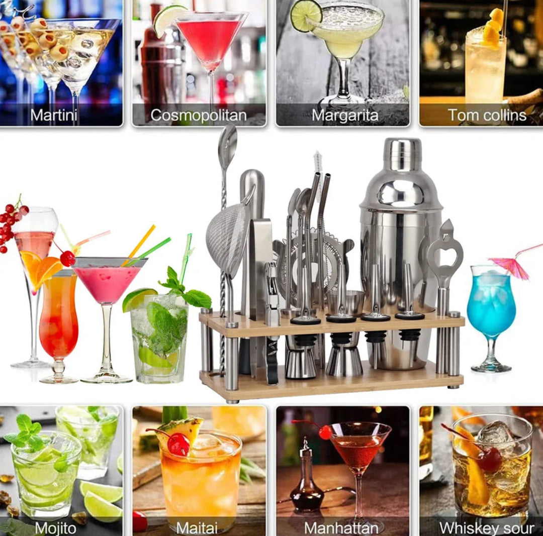 ShakerPro | 23-Teiliges Professionelles Bartender-Set Decorique.de