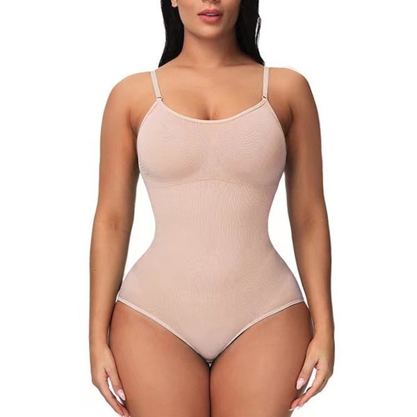 ShapeSuit | Eleganter formgebender Badeanzug für Damen Beige Decorique.de